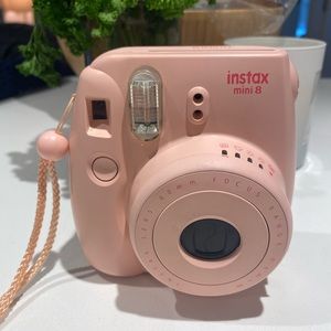 Pink Instax Mini 8 Polaroid